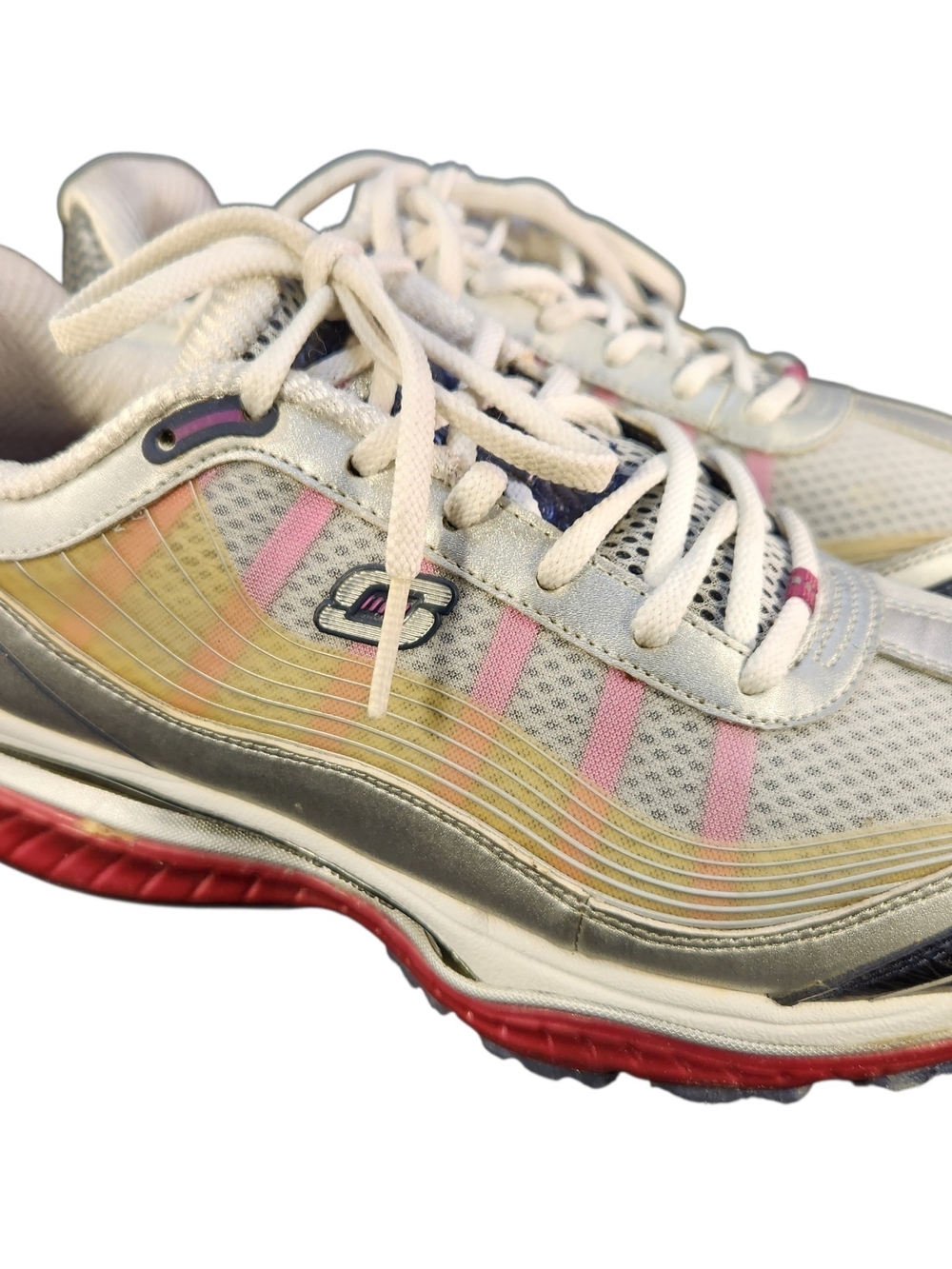 SKECHERS 12371 SHAPESUPS RESISTANCE KINETIC WAVE PATH SRR LADY SNEAKERS 8/38 NEW